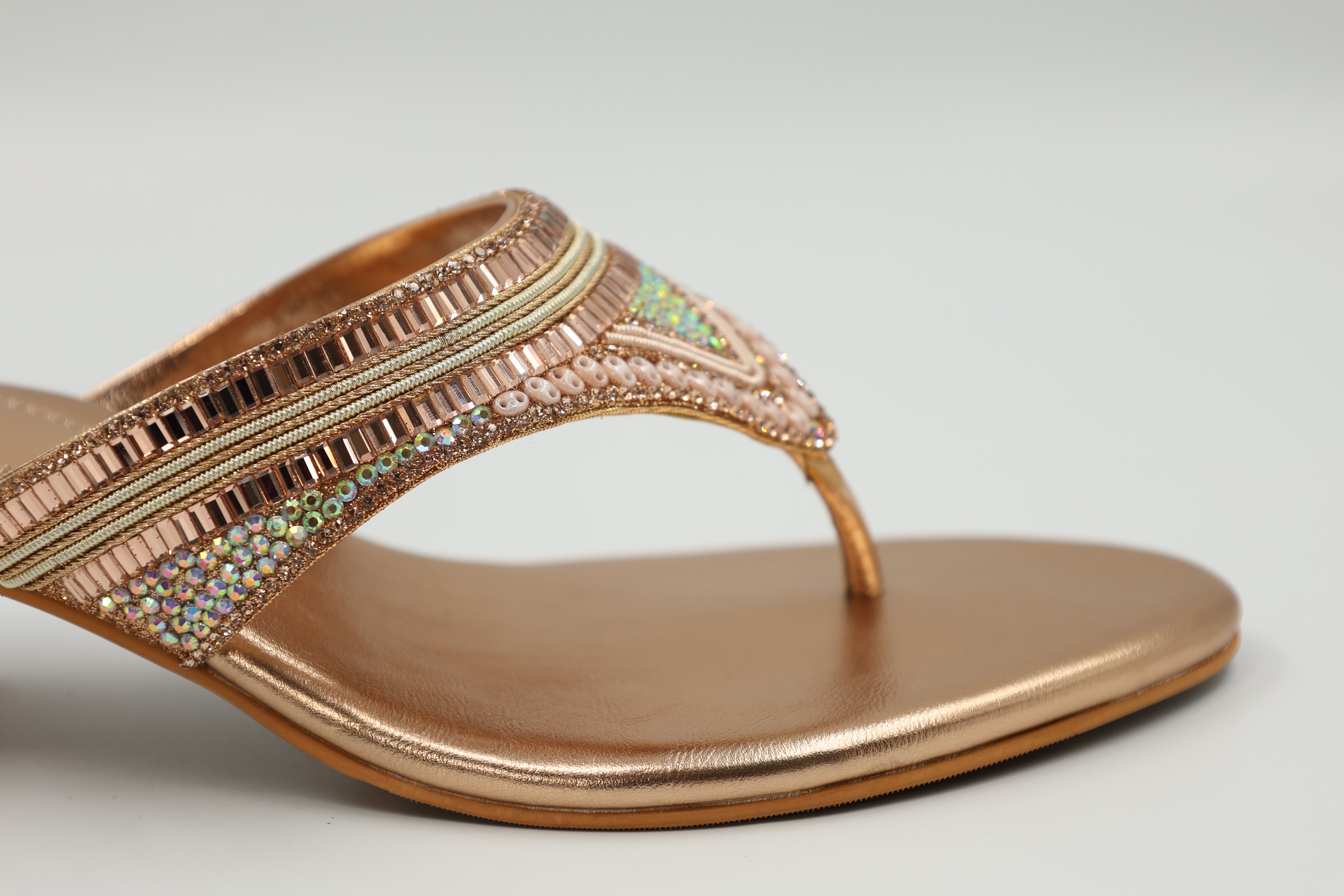 Golden Gleam Sandals